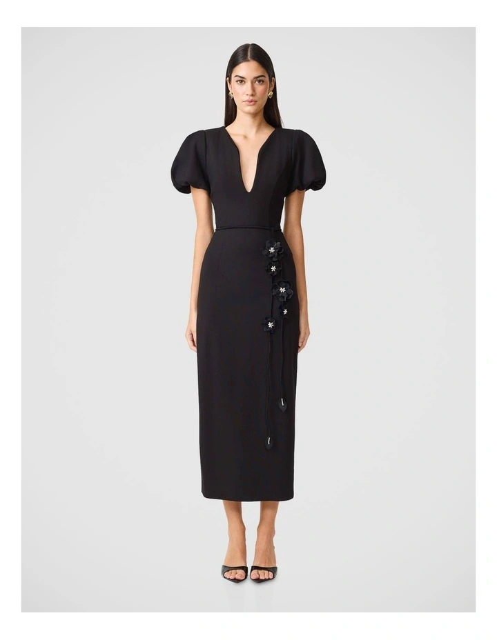 Martina Puff Sleeve Midi Dress image 1