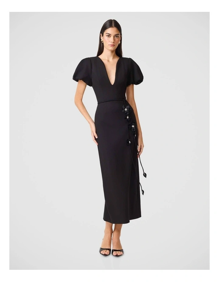 Martina Puff Sleeve Midi Dress image 4