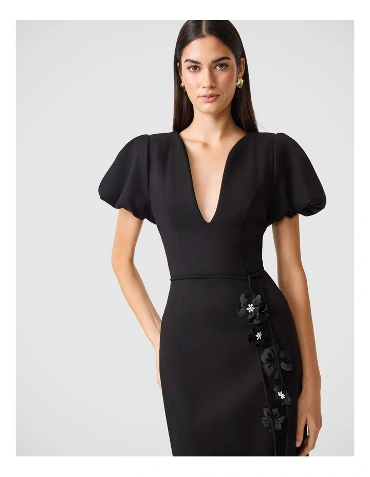 Martina Puff Sleeve Midi Dress image 6