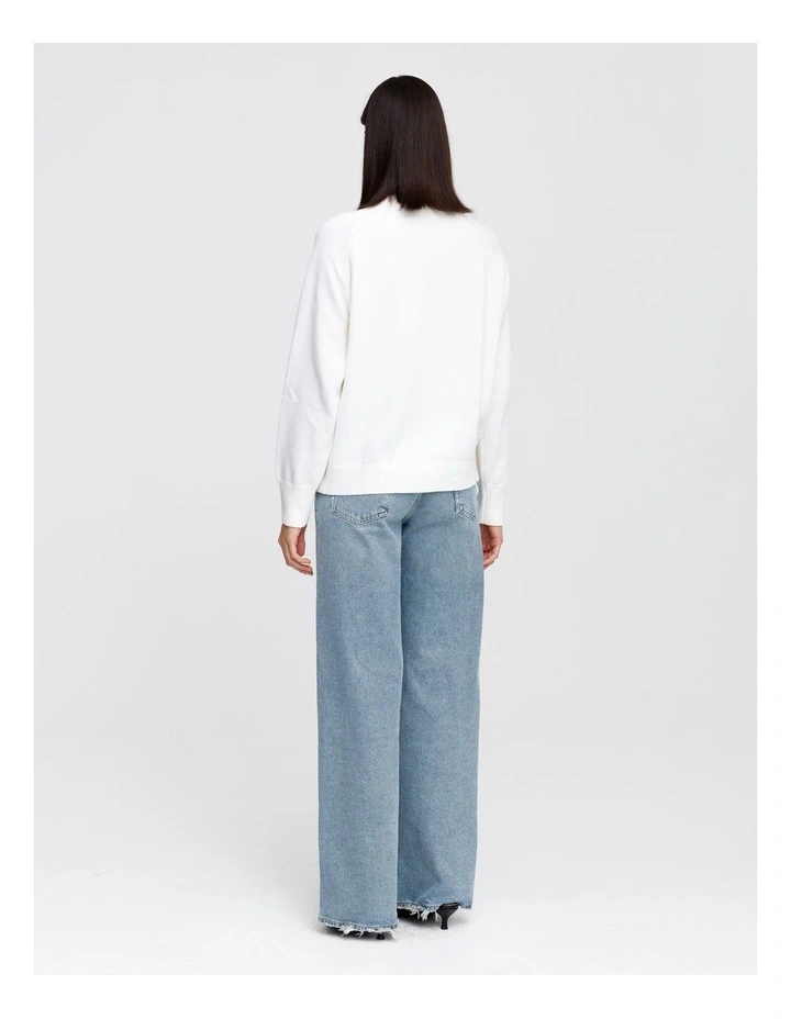 Lover Knit Jumper in White image 2