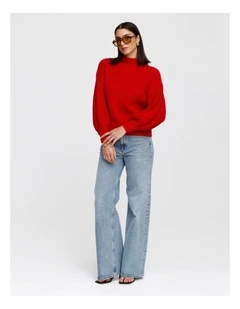 Harper Knit Jumper in Red