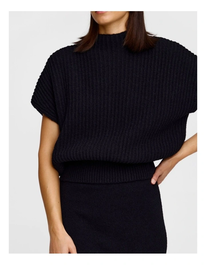 Laurel Knit Top in Black image 4