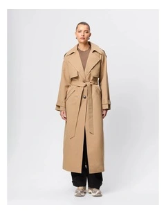 Franklin Trench Coat in Beige