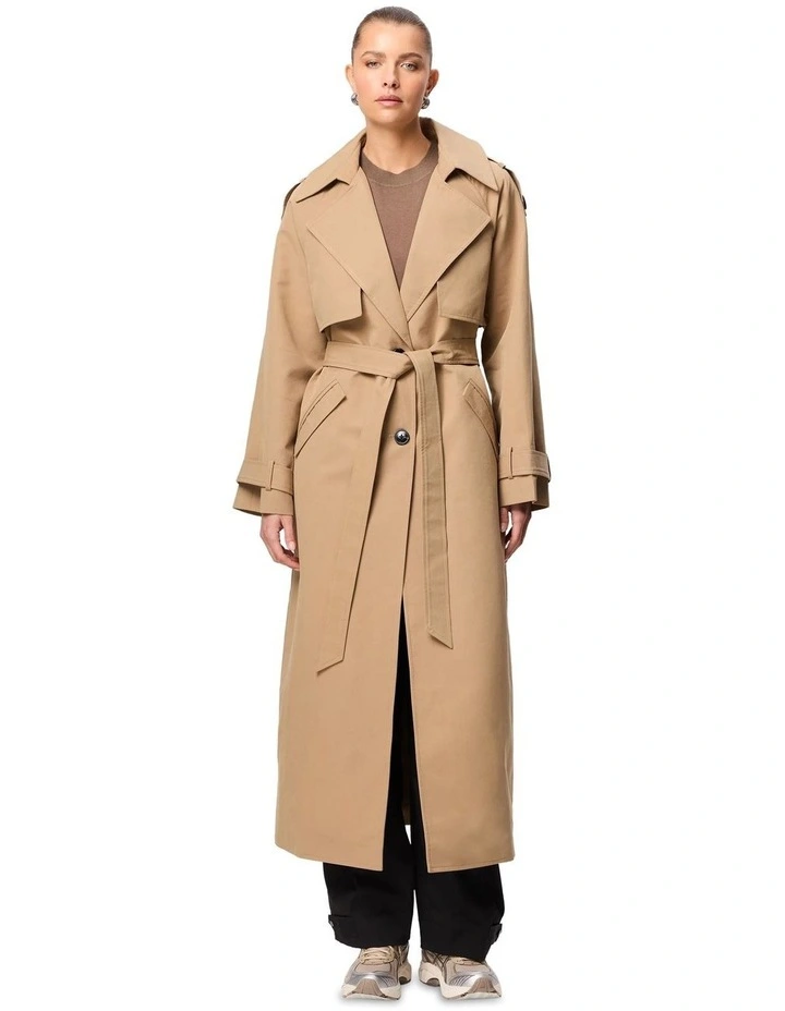 Franklin Trench Coat in Beige image 1