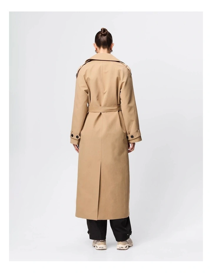 Franklin Trench Coat in Beige image 2