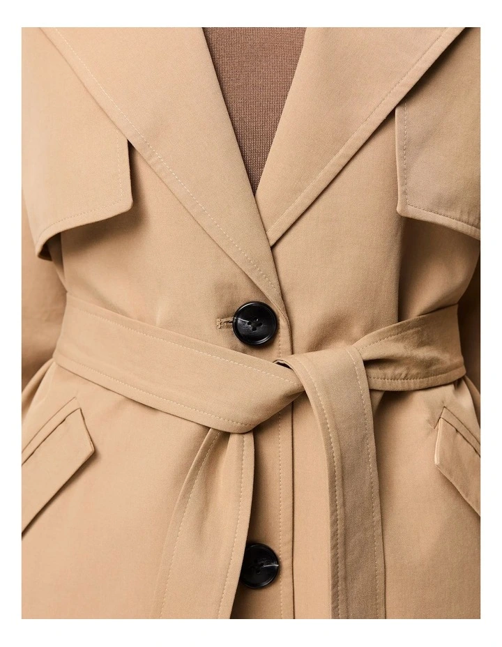 Franklin Trench Coat in Beige image 4