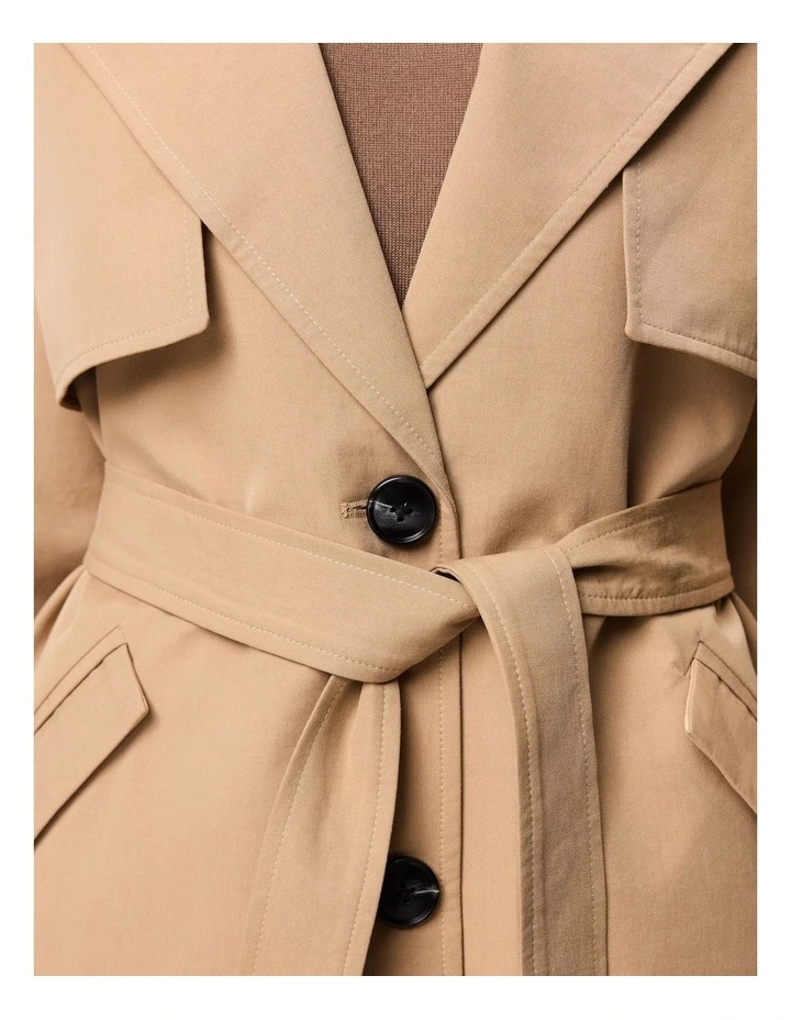 Franklin Trench Coat in Beige image 5