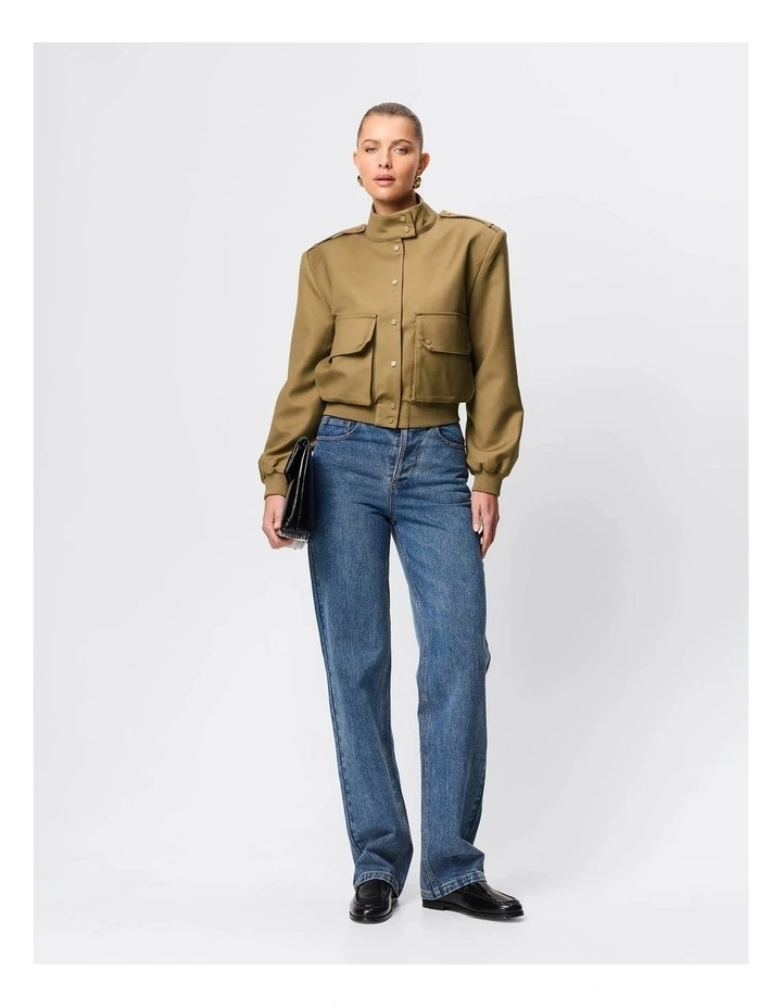 Knox Bomber Jackets in Olive image 1