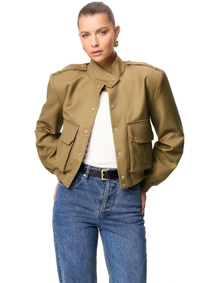 Knox Bomber Jackets in Olive image 1