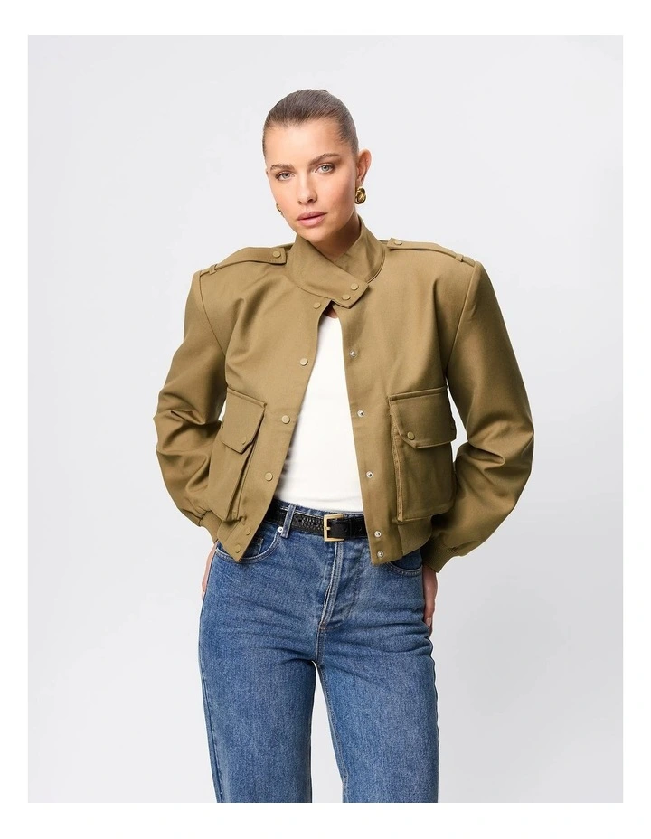 Knox Bomber Jackets in Olive image 4