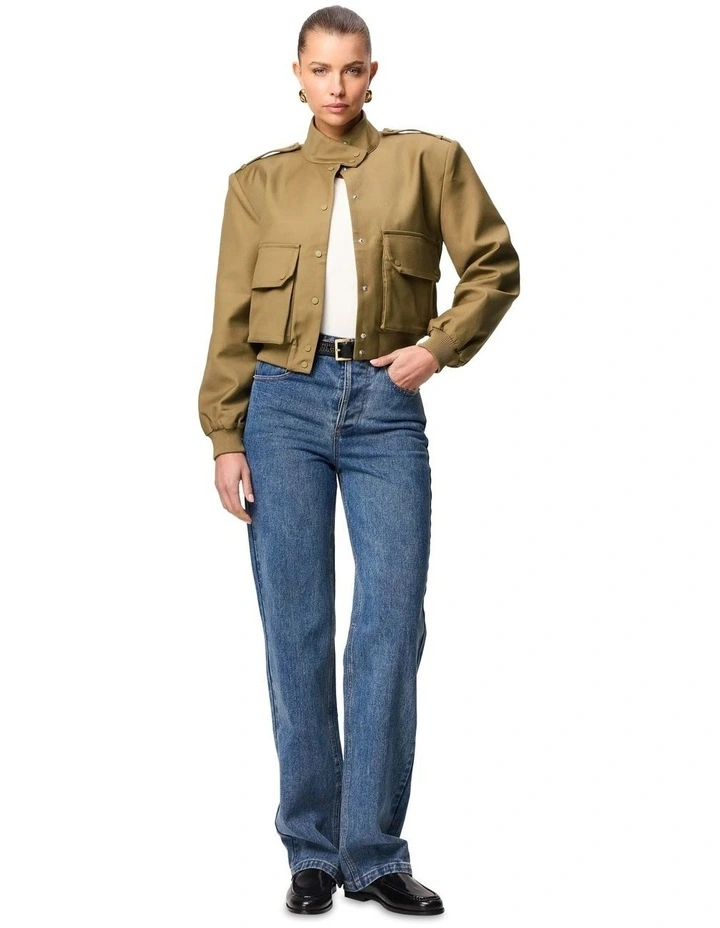 Knox Bomber Jackets in Olive image 4