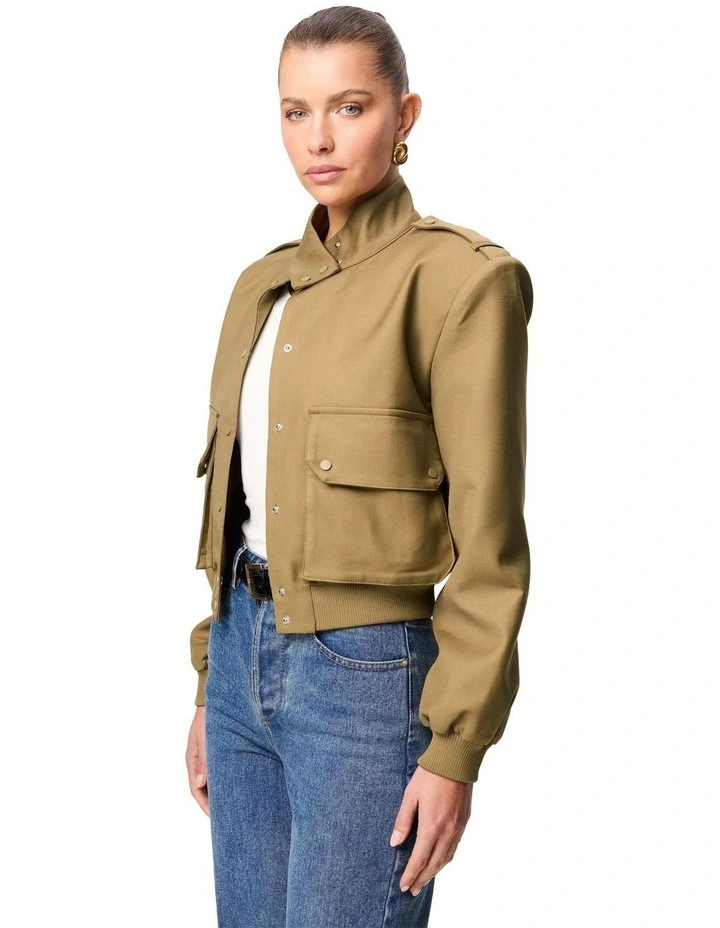 Knox Bomber Jackets in Olive image 5