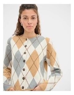 Aggie Argyle Cardigan