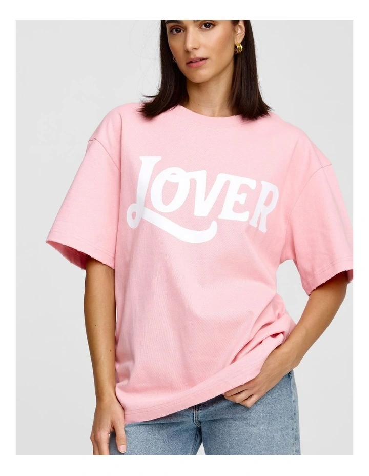 Lover Tee in Pink image 4