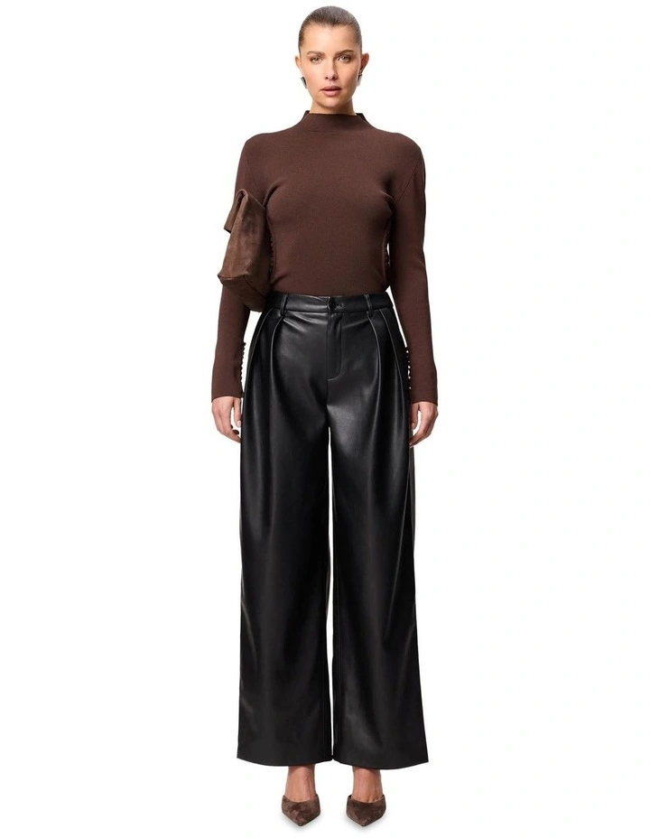 Windsor Knit Top in Brown image 3