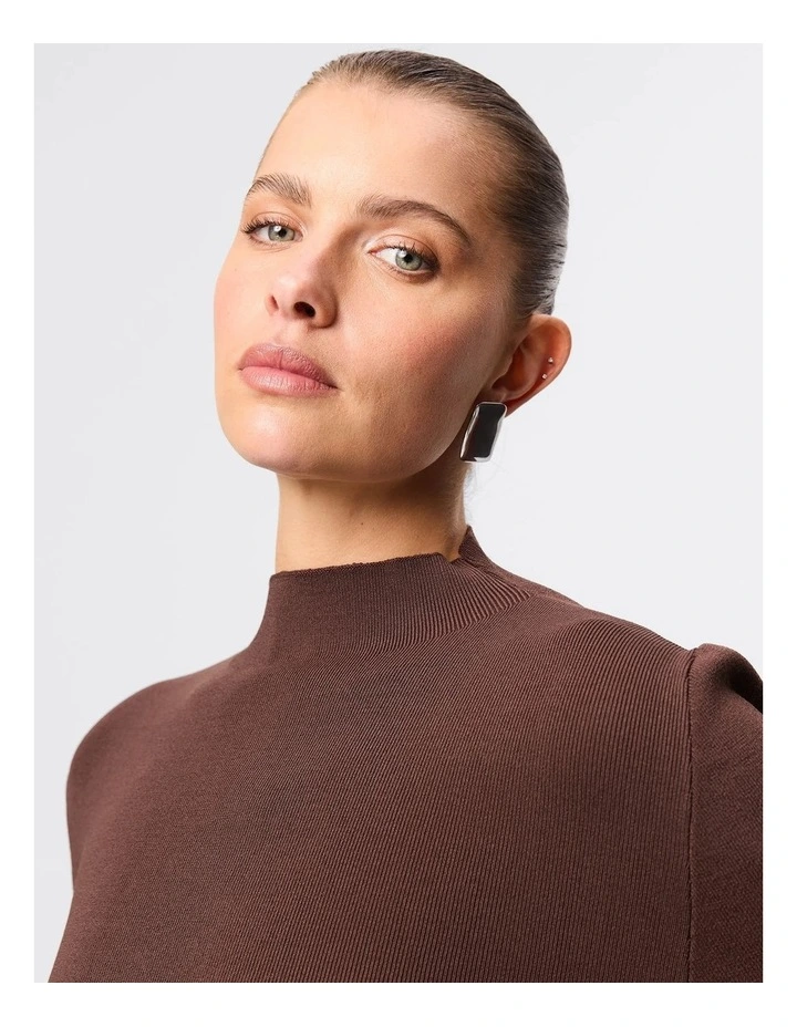 Windsor Knit Top in Brown image 4