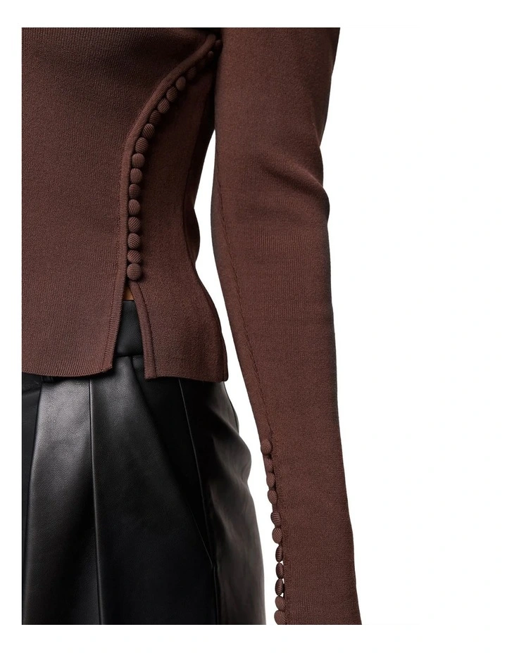 Windsor Knit Top in Brown image 6