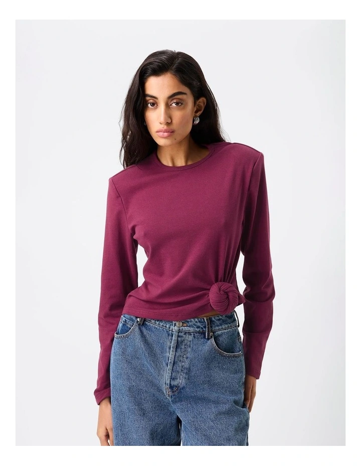 Tied & True Long Sleeve Top image 1