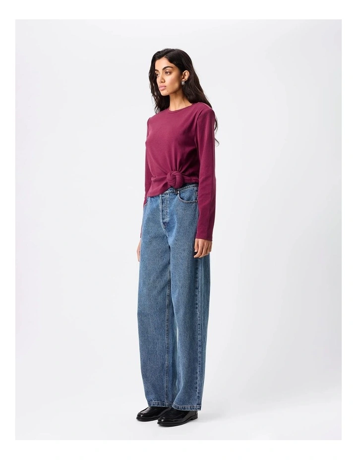 Tied & True Long Sleeve Top image 3