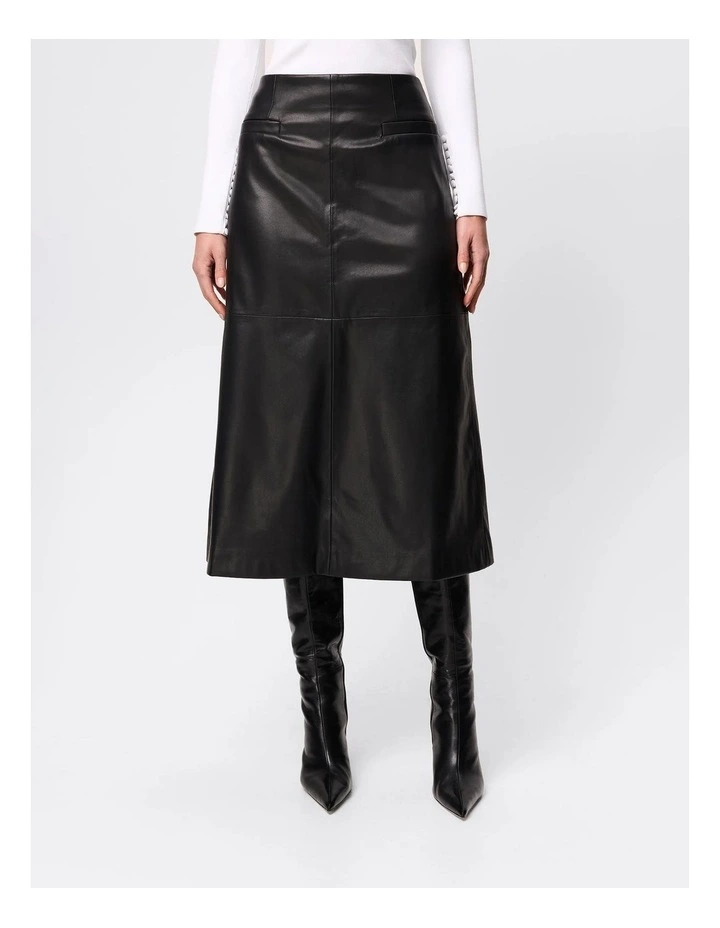 Fairfax Midi Skirt in Black image 1