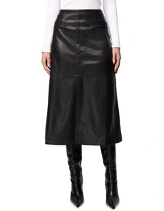 Fairfax Midi Skirt in Black