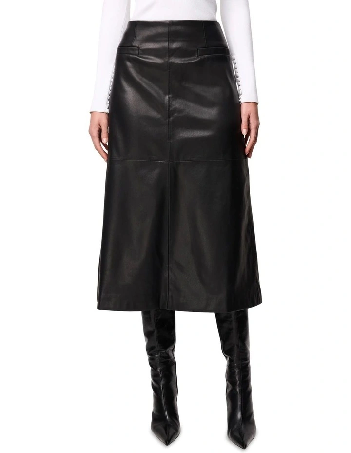 Fairfax Midi Skirt in Black image 1