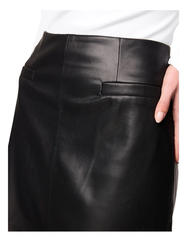 Fairfax Midi Skirt in Black image 4