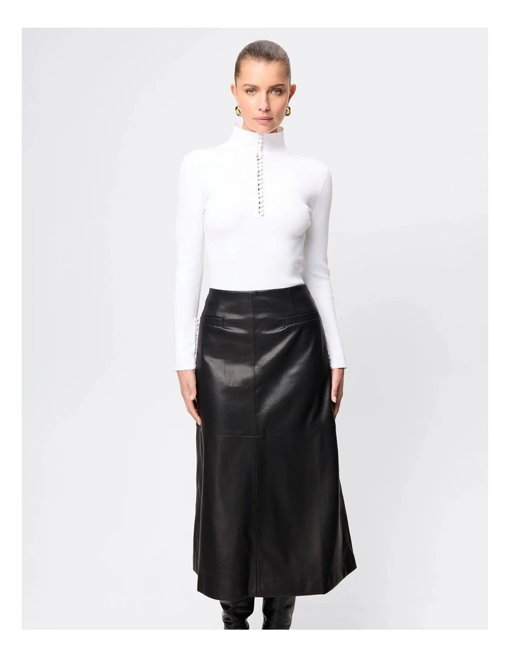 Fairfax Midi Skirt in Black image 5