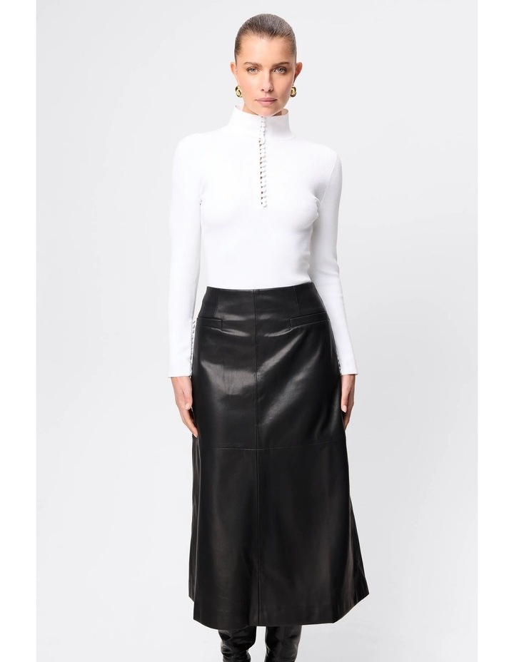 Fairfax Midi Skirt in Black image 5