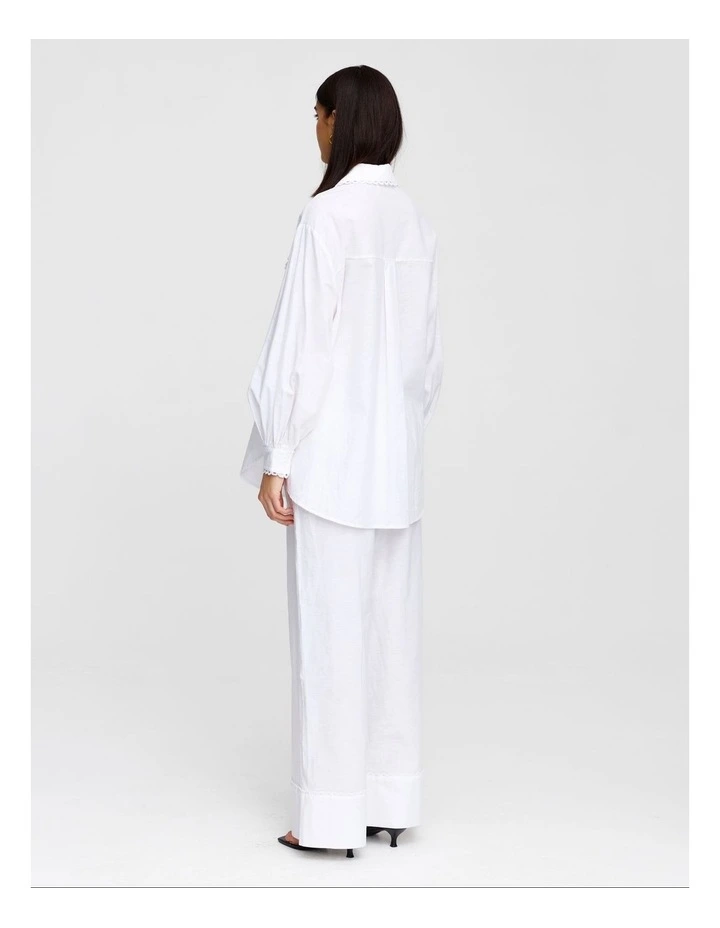 Hampton Pant in White image 2