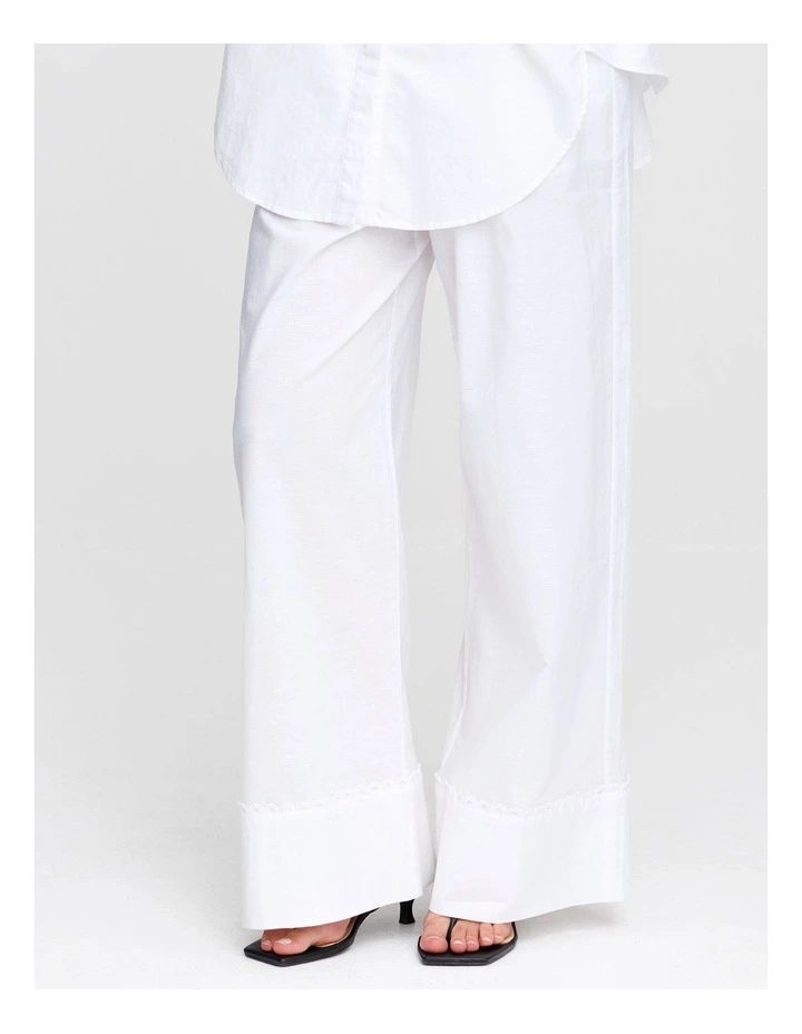 Hampton Pant in White image 4