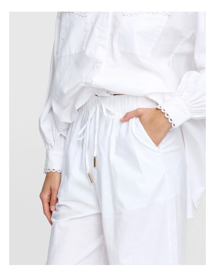 Hampton Pant in White image 5