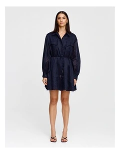 Laurel Mini Dress in Blue