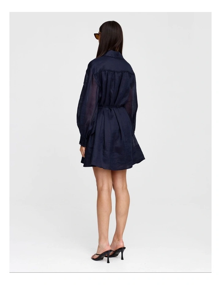 Laurel Mini Dress in Blue image 2