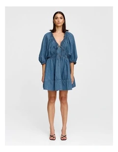 Pia Mini Dress in Blue