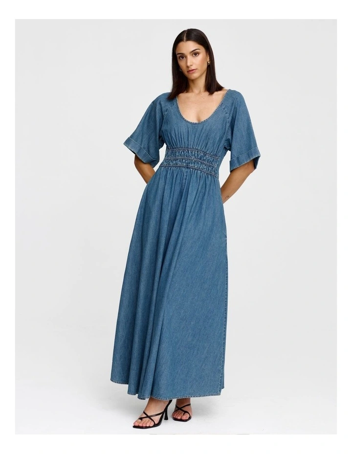 Poet Dress in Blue image 3