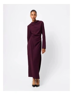 Sense Of You Maxi Dress in Burgundy