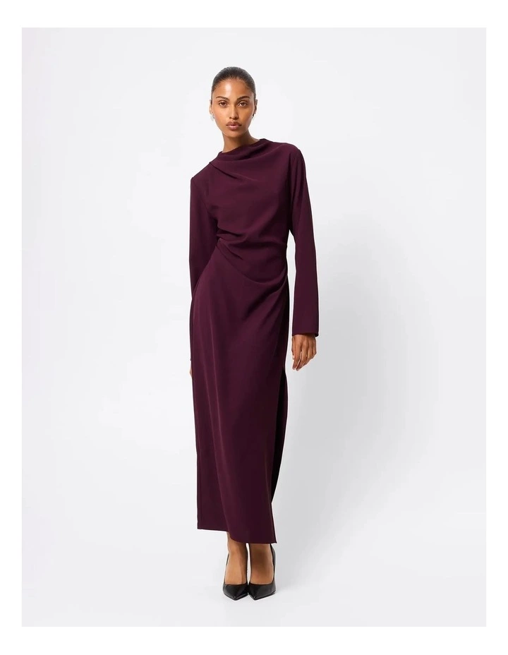 Sense Of You Maxi Dress in Burgundy image 1