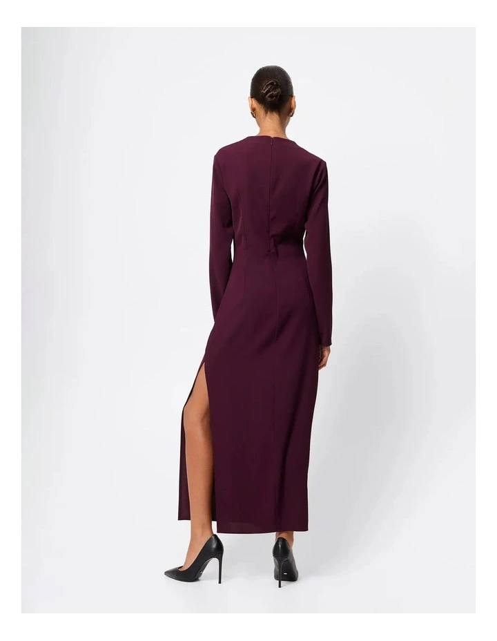 Sense Of You Maxi Dress in Burgundy image 2