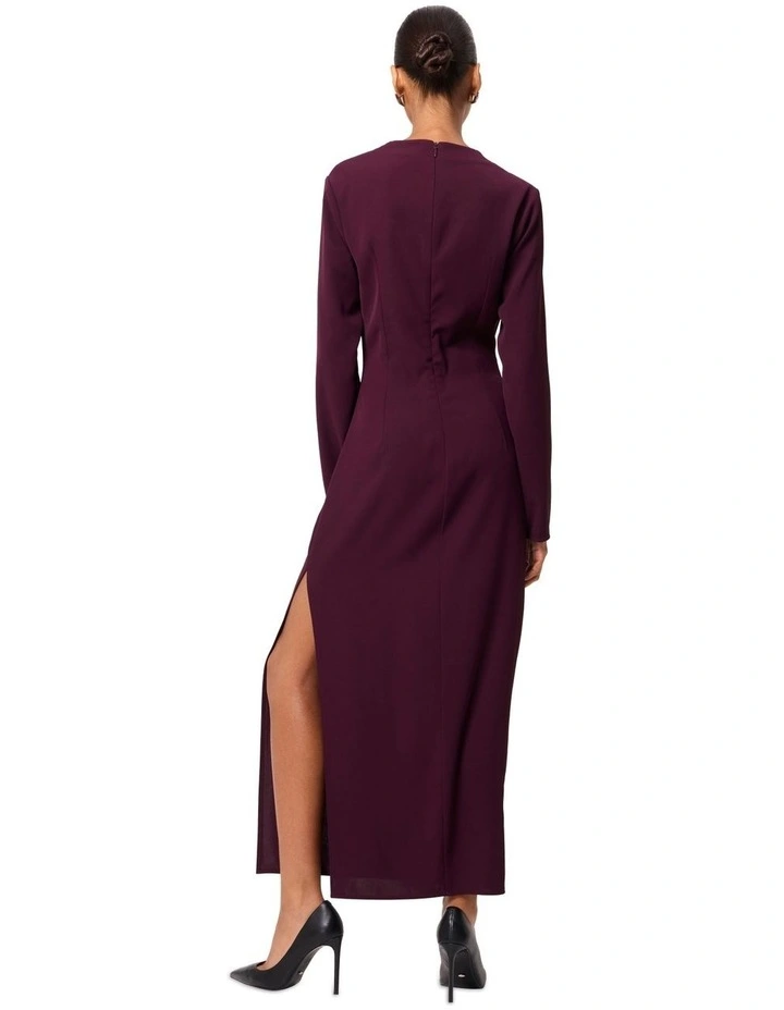 Sense Of You Maxi Dress in Burgundy image 2