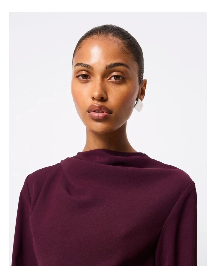 Sense Of You Maxi Dress in Burgundy image 4