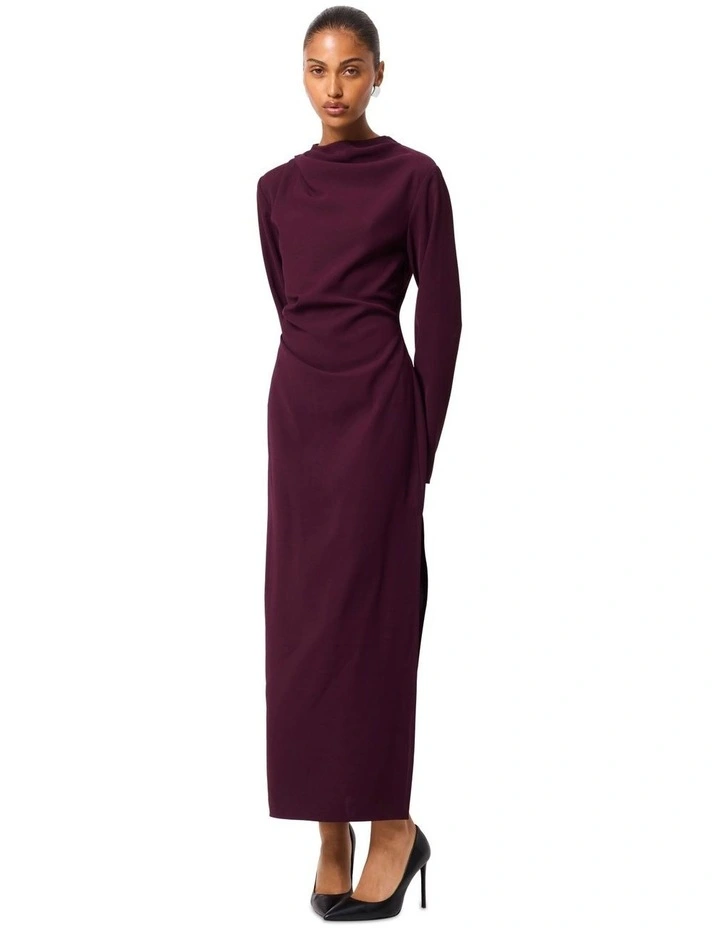 Sense Of You Maxi Dress in Burgundy image 4