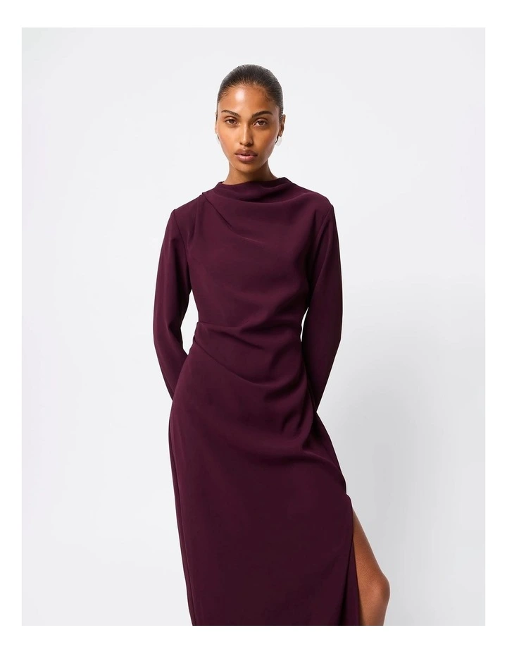 Sense Of You Maxi Dress in Burgundy image 5