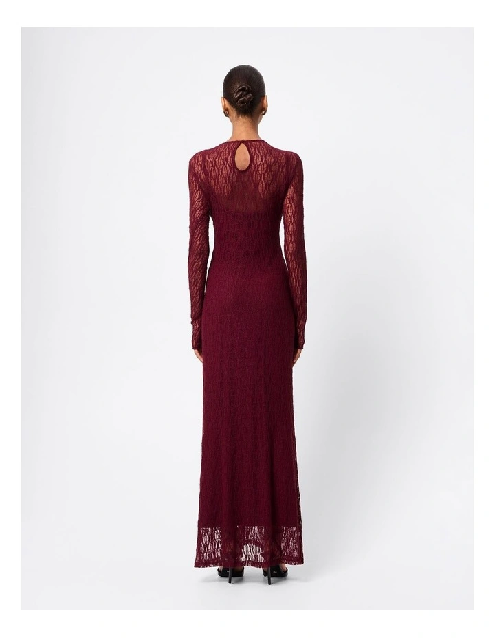 Close To You Maxi Dress in Burgundy image 2