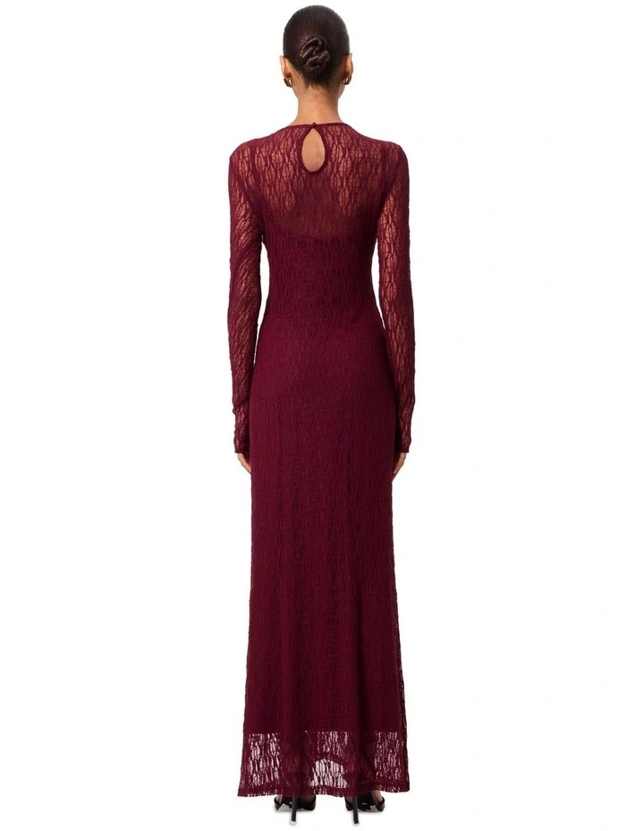 Close To You Maxi Dress in Burgundy image 2