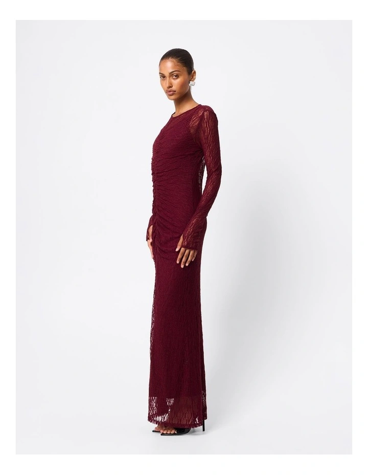 Close To You Maxi Dress in Burgundy image 3