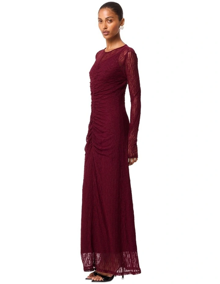 Close To You Maxi Dress in Burgundy image 3