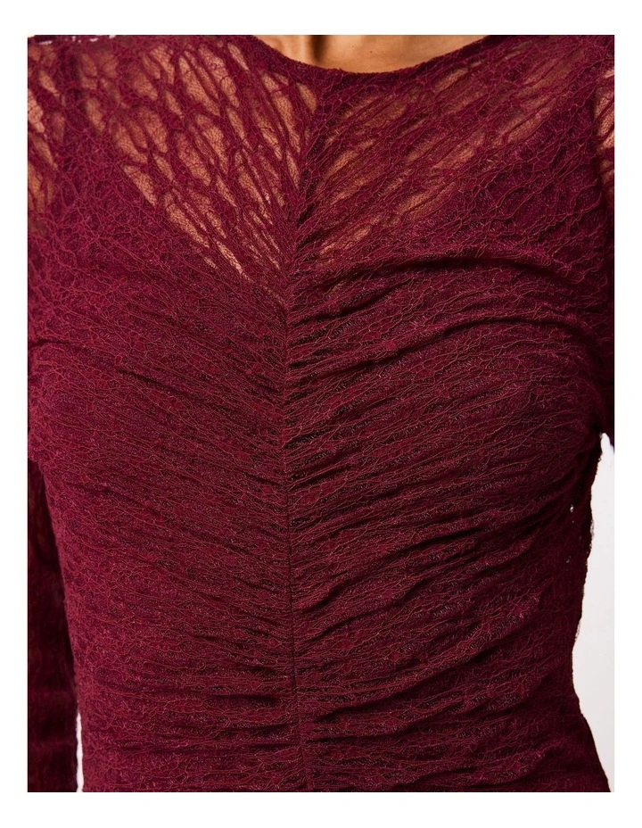 Close To You Maxi Dress in Burgundy image 4
