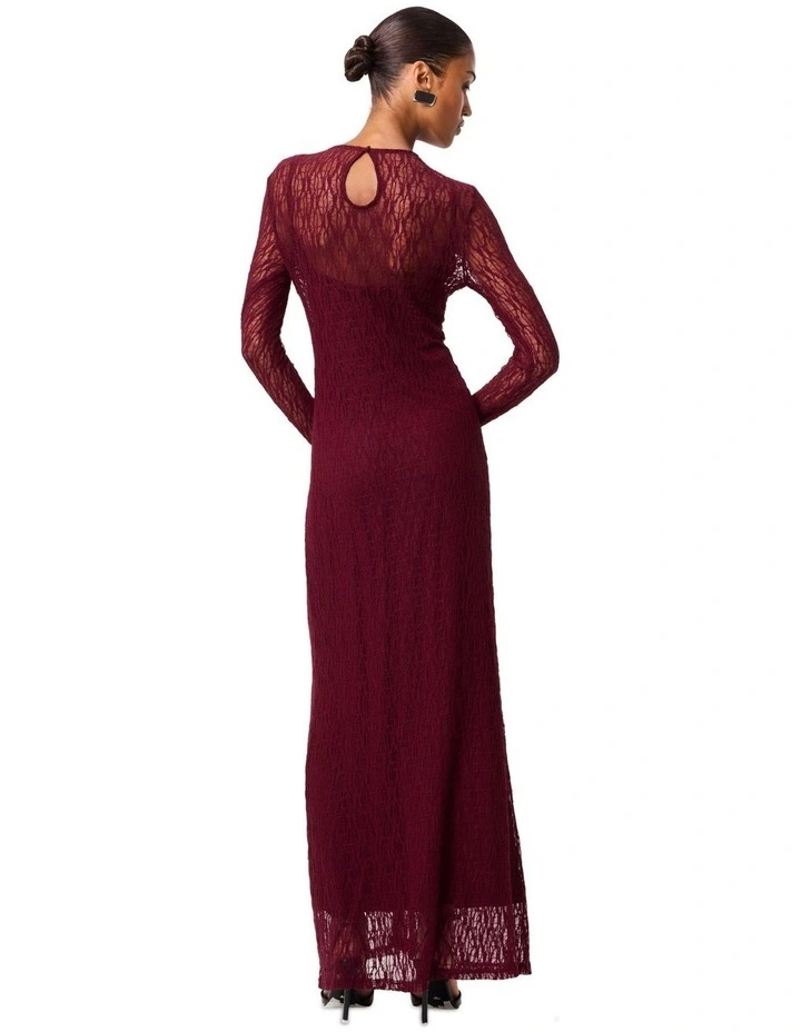 Close To You Maxi Dress in Burgundy image 4
