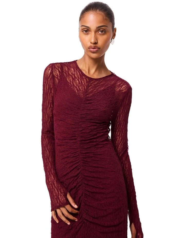 Close To You Maxi Dress in Burgundy image 5